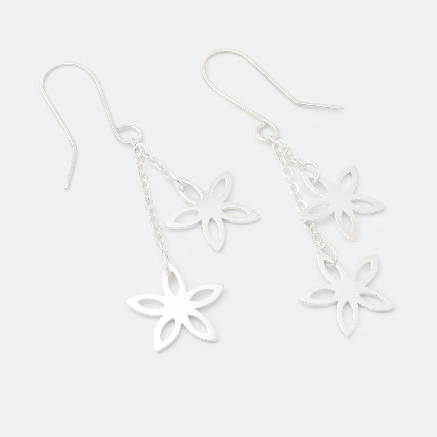 Jasmine chain dangle earrings - Simone Walsh Jewellery Australia