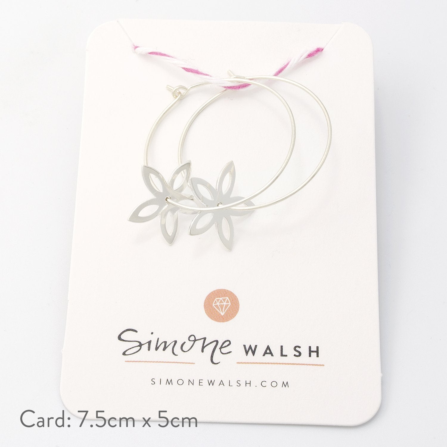 Jasmine hoop earrings - Simone Walsh Jewellery Australia