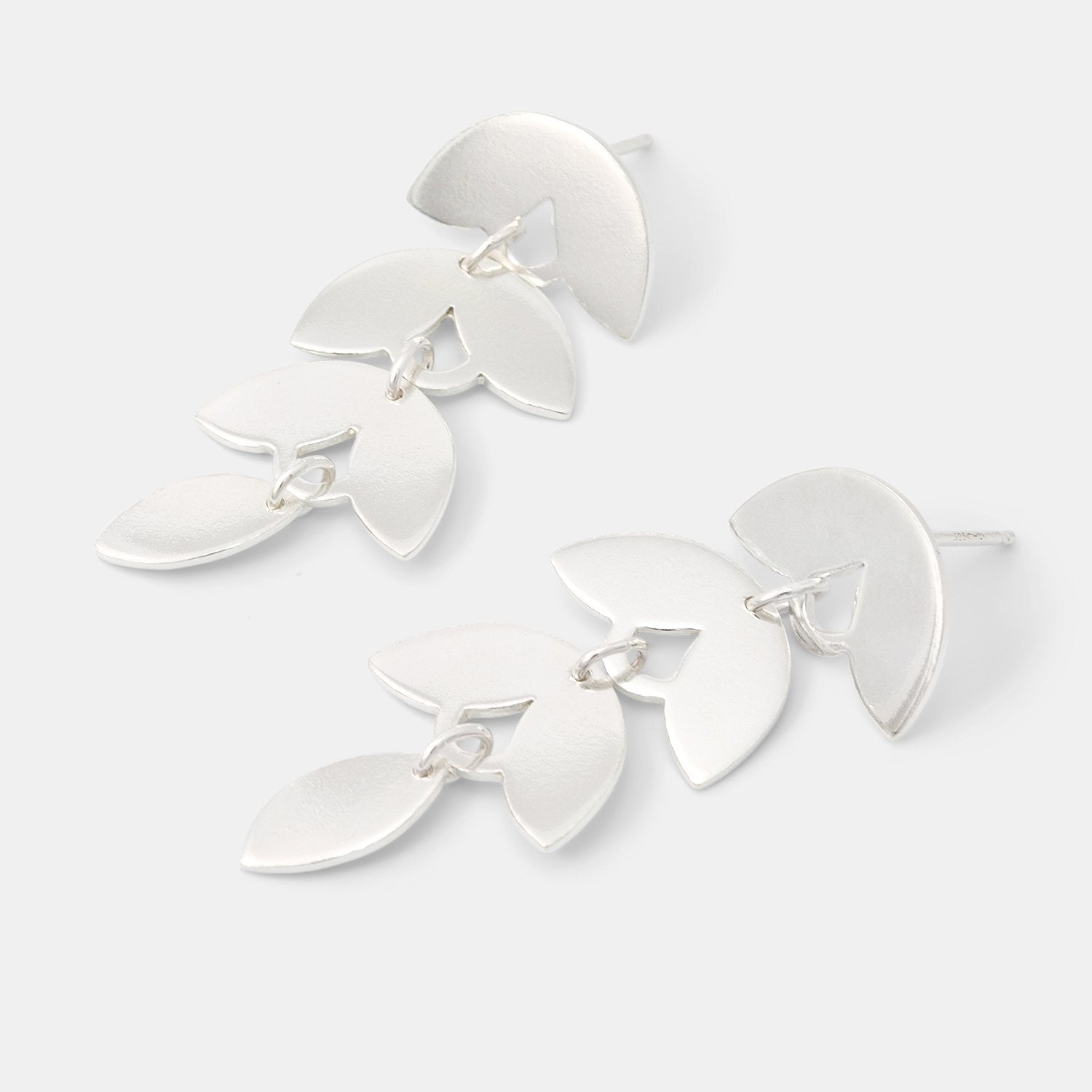Leaves dangle stud earrings - Simone Walsh Jewellery Australia