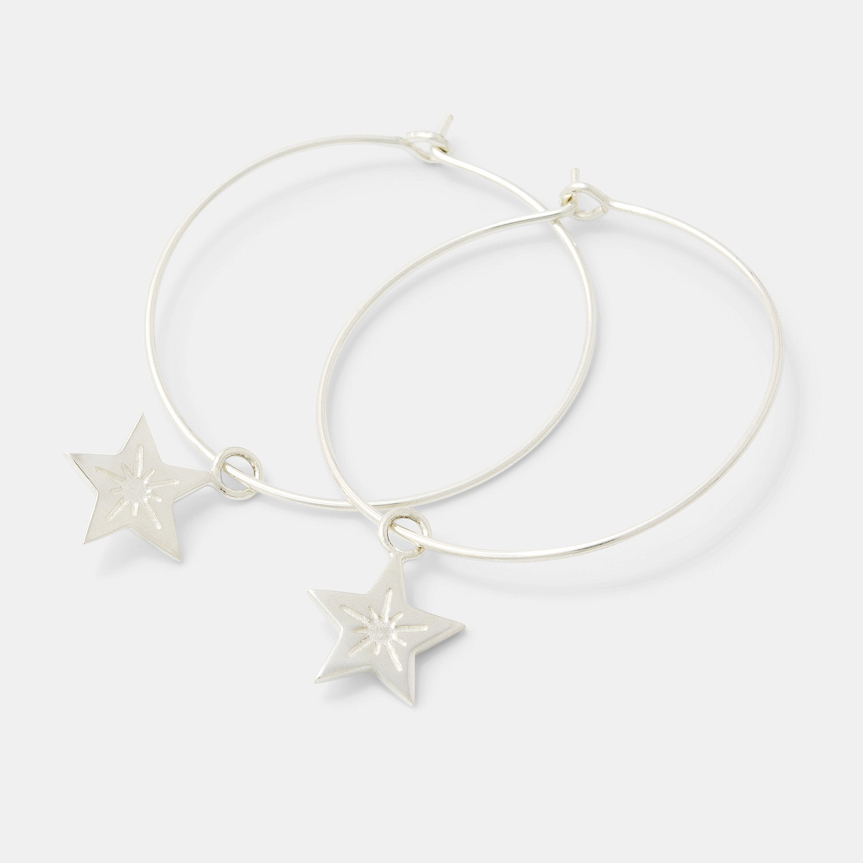 Little star hoop earrings - Simone Walsh Jewellery Australia