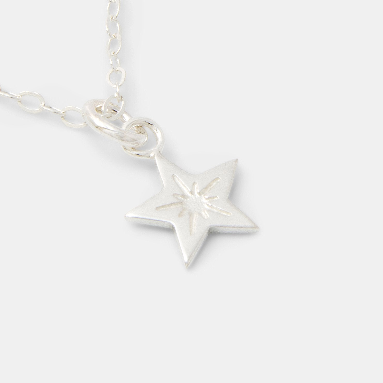 Little star silver pendant necklace - Simone Walsh Jewellery Australia