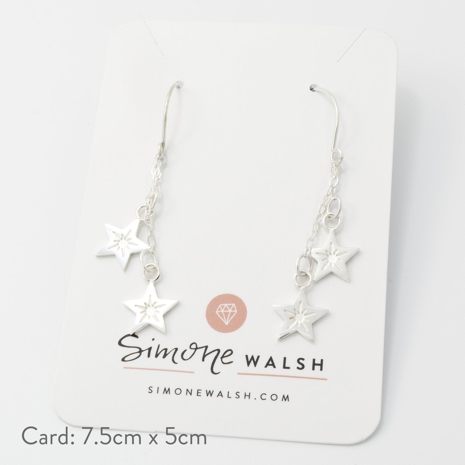 Star chain drop deals earrings