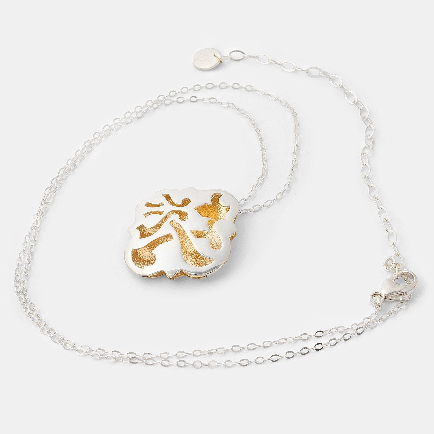 Quatrefoil pendant with gold - Simone Walsh Jewellery Australia