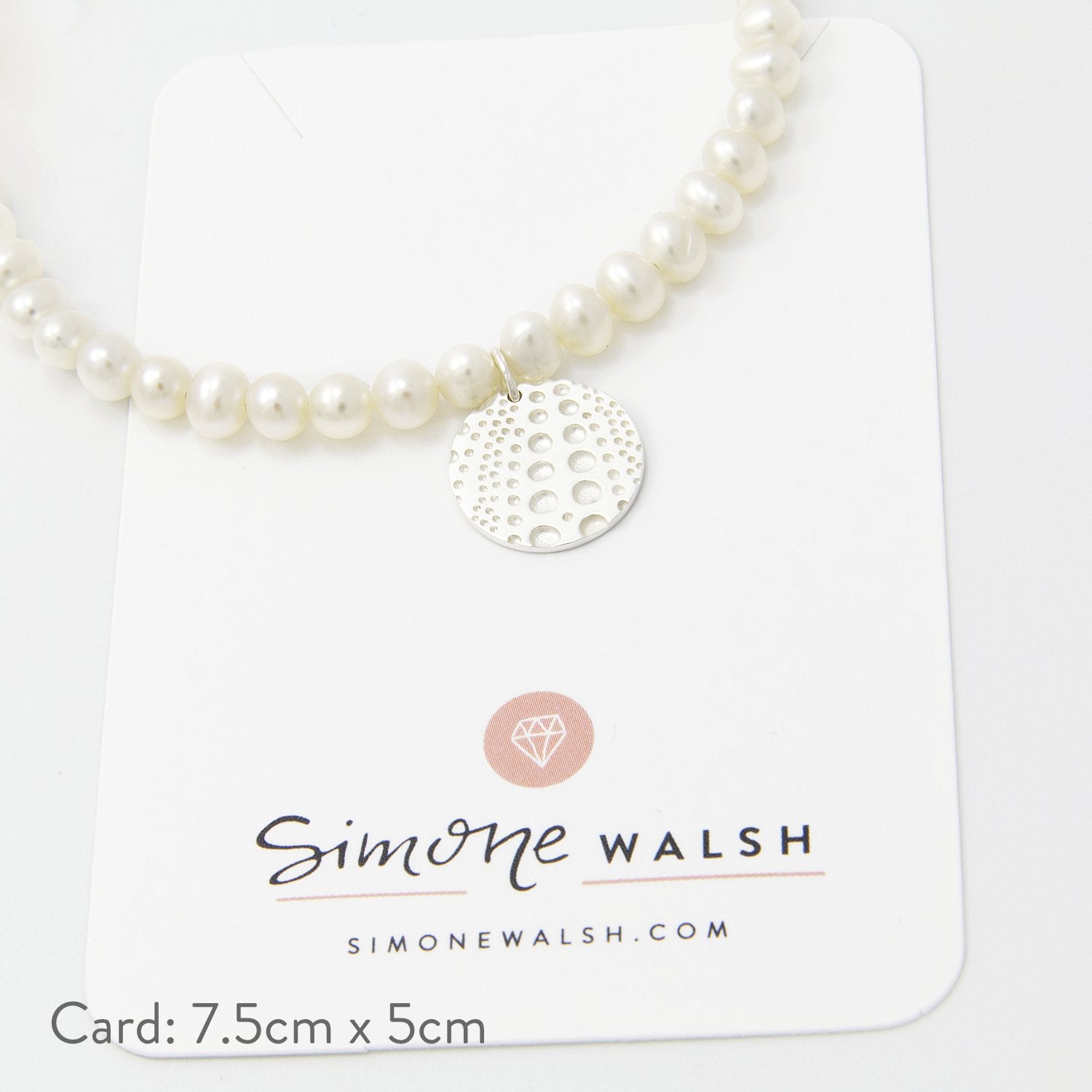 Sea urchin texture on pearl bracelet - Simone Walsh Jewellery Australia