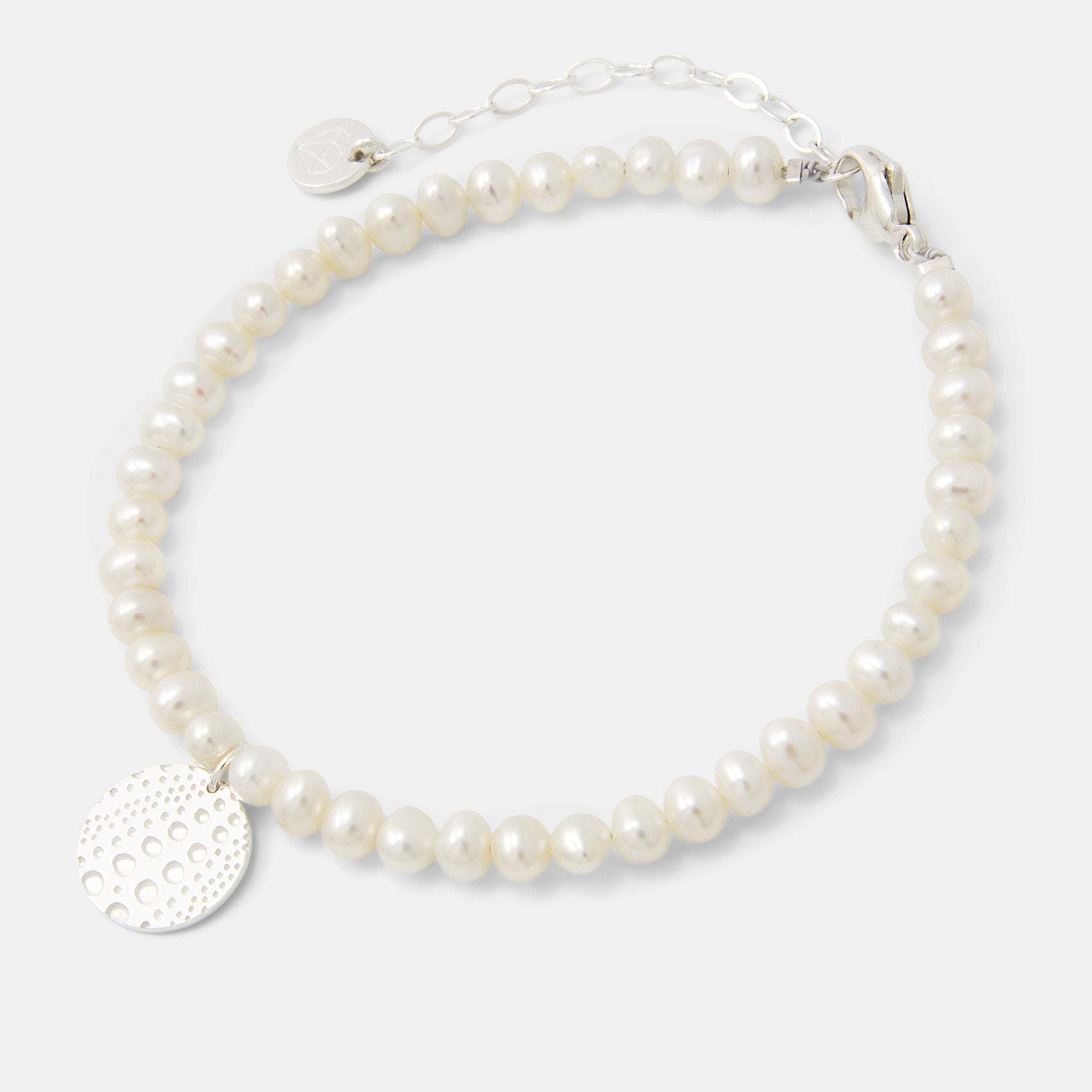 Sea urchin texture on pearl bracelet - Simone Walsh Jewellery Australia