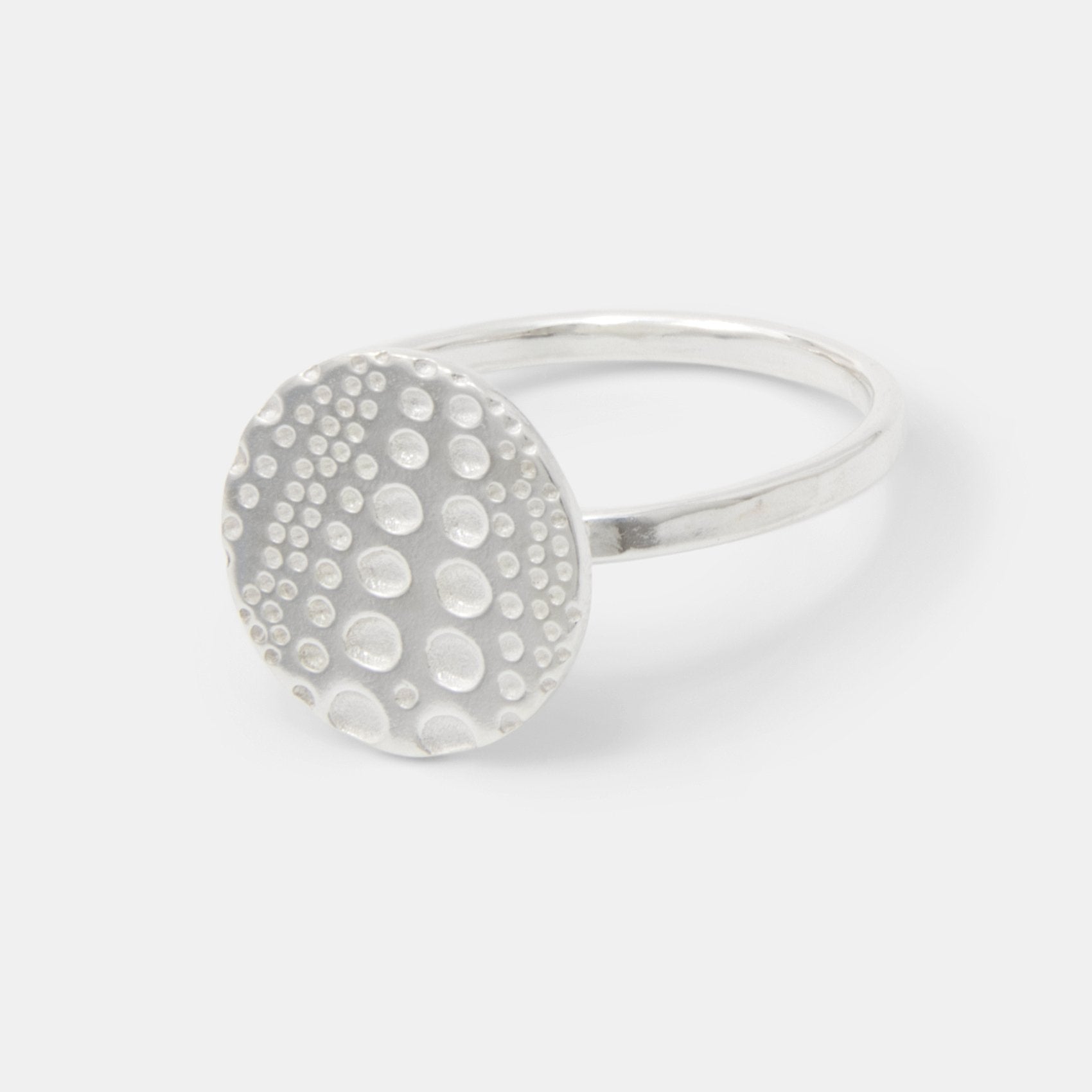 Sea urchin texture silver cocktail ring - Simone Walsh Jewellery Australia