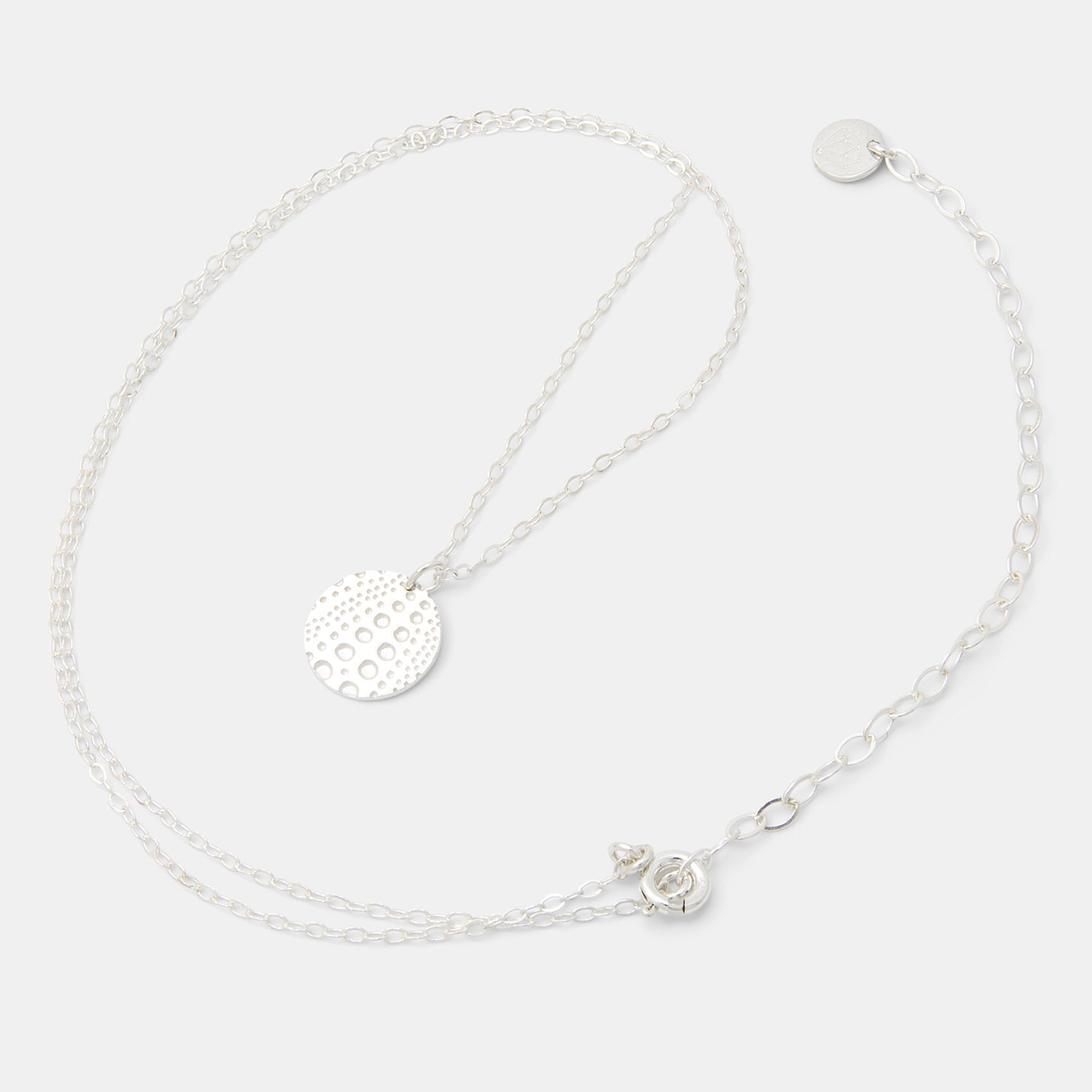 Sea urchin texture silver pendant necklace - Simone Walsh Jewellery Australia