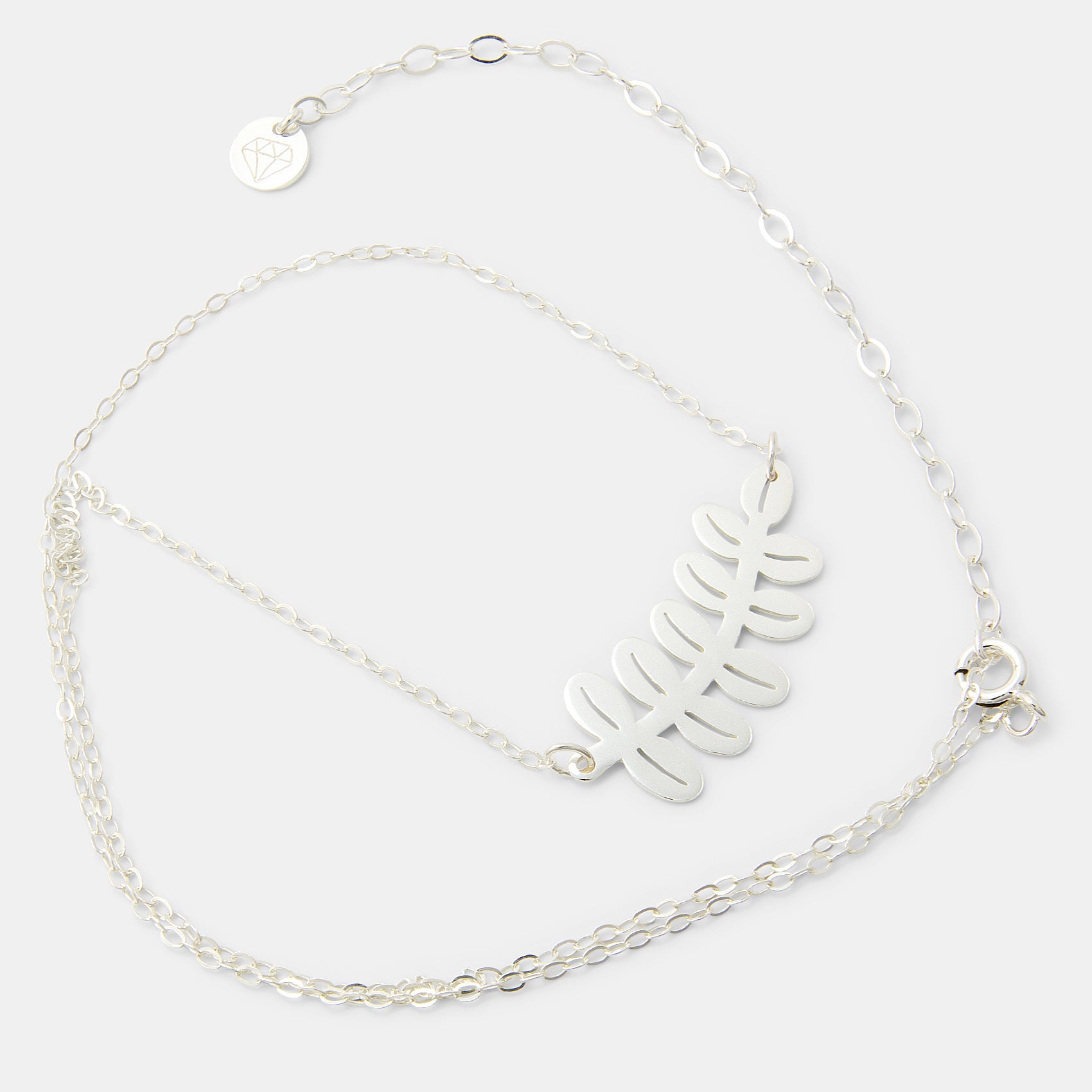 Silver Dollar Leaves Chain Necklace - Simone Walsh Jewellery Australia