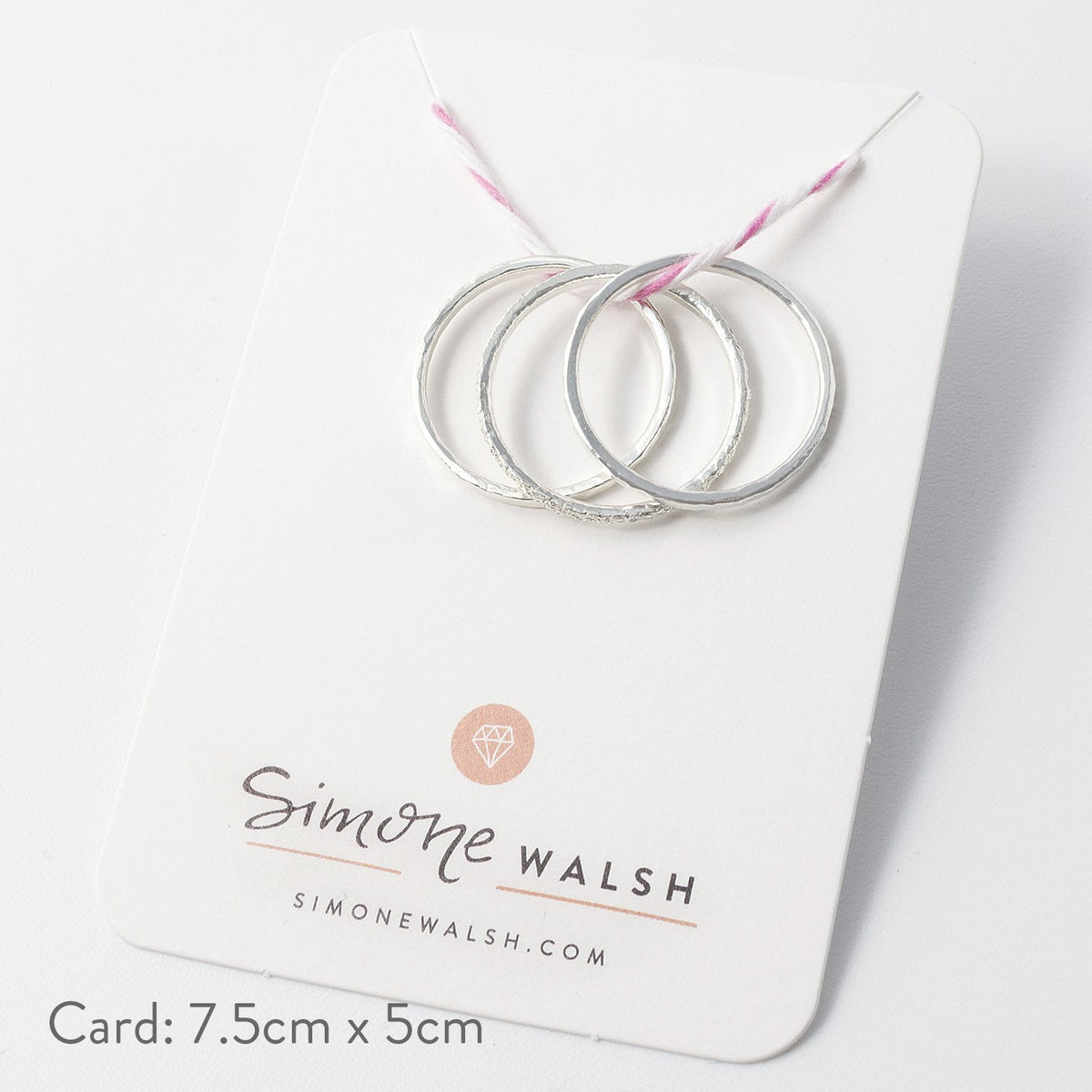 Sterling Silver Stacking Rings Set (3) | Handmade Rings Australia