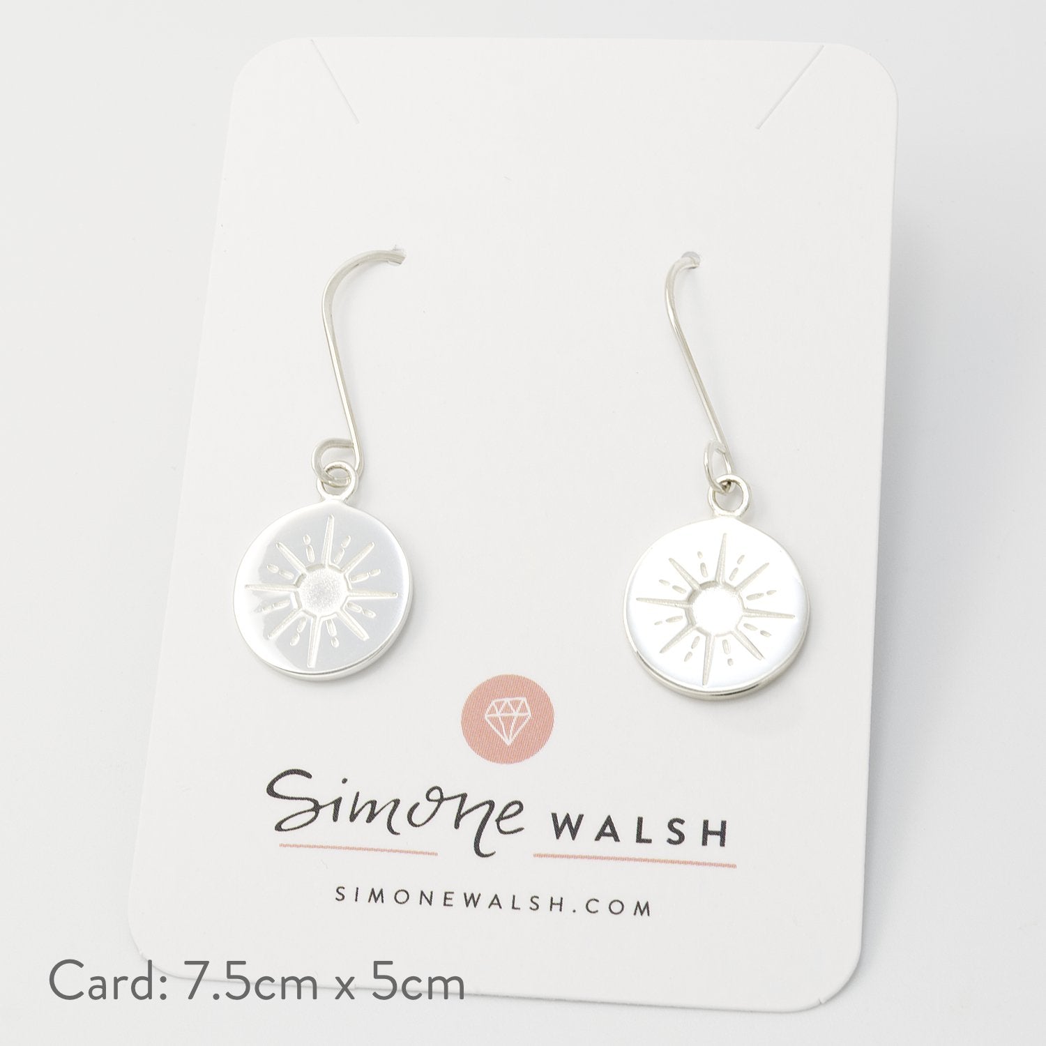 Starburst amulet earrings - Simone Walsh Jewellery Australia
