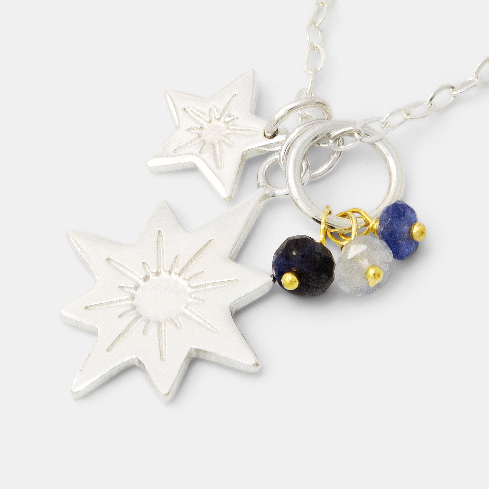 Stars & sapphires necklace - Simone Walsh Jewellery Australia