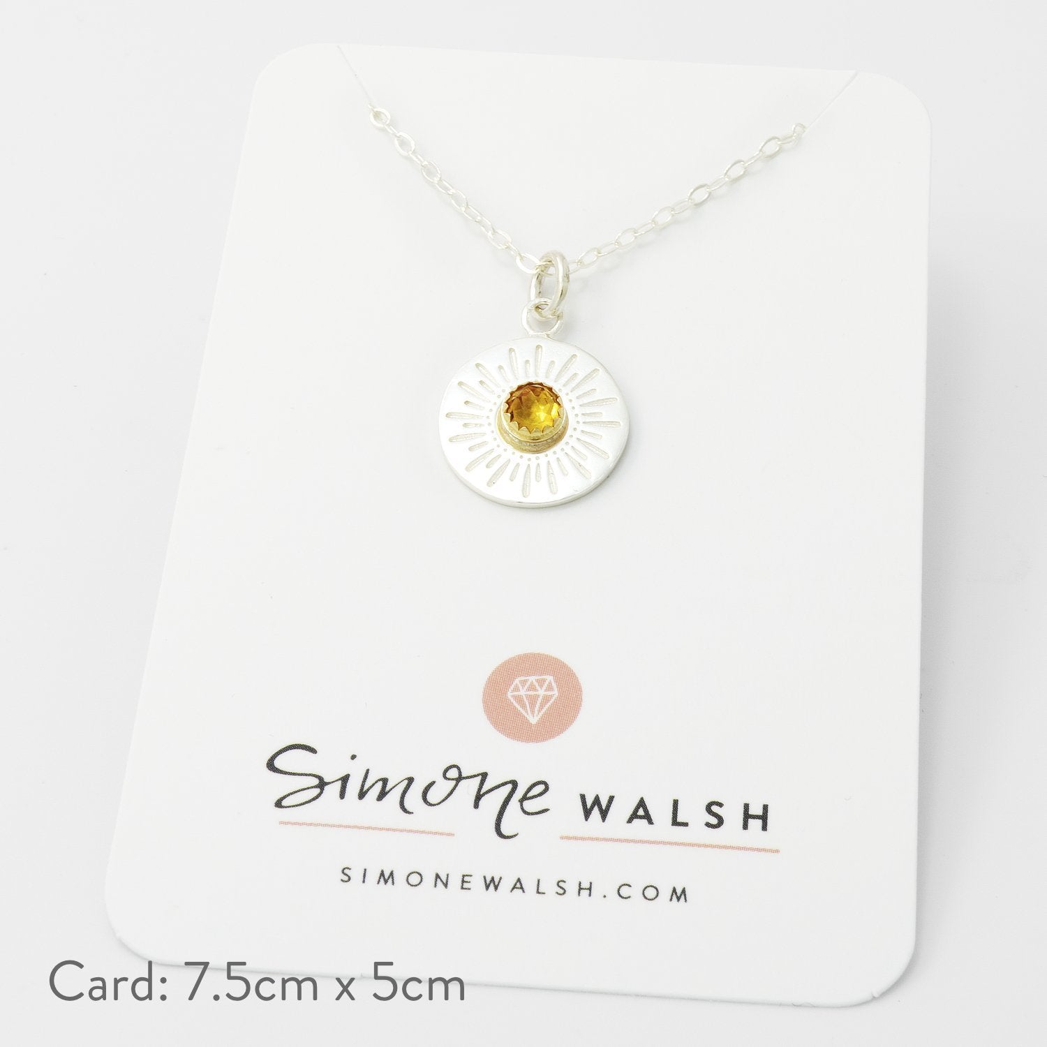 Sunburst on sale pendant necklace