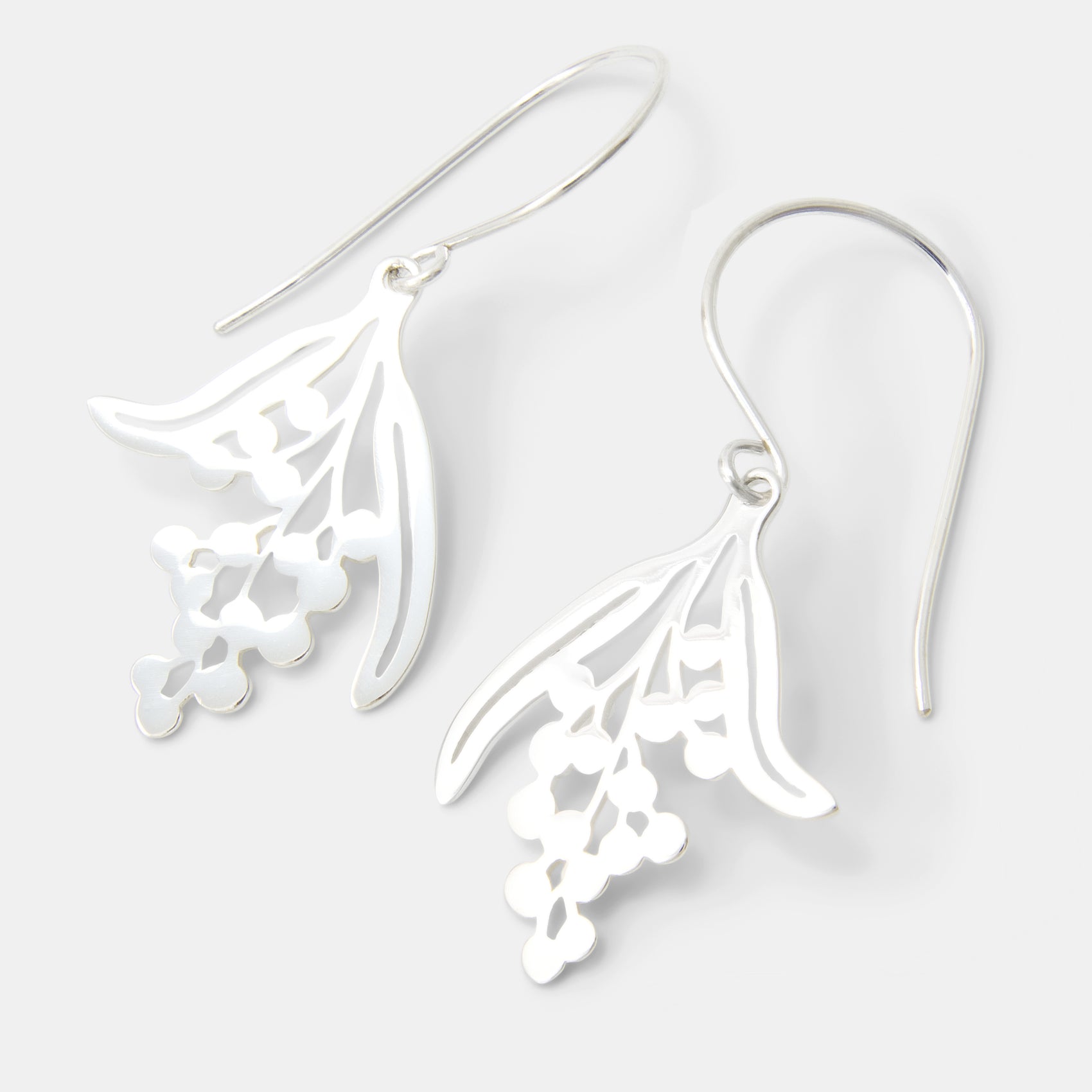 Branch selling sterling silver long earrings