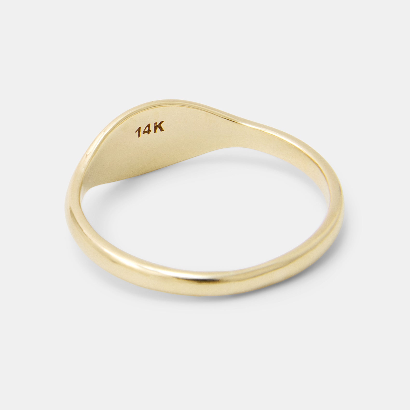 Wattle Solid Gold Signet Ring - Simone Walsh Jewellery Australia